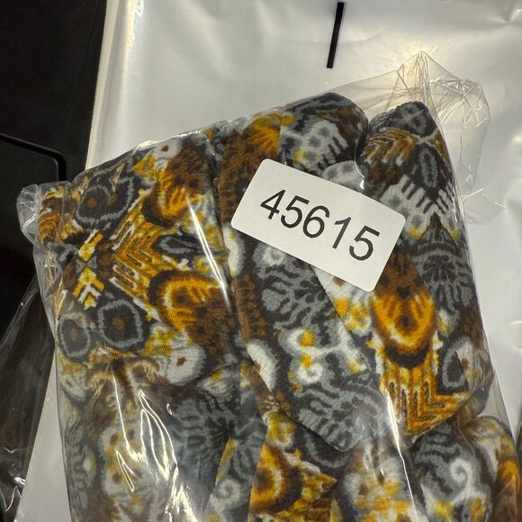 LulaRoe Dress Women M Medium Brown Geometric Shift Midi Short Sleeve Casual - Picture 7 of 7